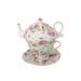 Grace's Tea Ware Porcelain Tea For One Set Porcelain China/Ceramic in Green | 6.5 H x 7 W x 6 D in | Wayfair AM33712-2