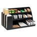 Mind Reader Cup & Condiment Station, Countertop Organizer, Coffee Bar, Kitchen, 24"L x 11.5"W x 12.5"H Plastic | Wayfair COMORG2-BLK