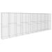 Arlmont & Co. Gabion Wall w/ Cover Galvanized Steel 236.2" x 19.7" x 78.7" Metal | 78.7 H x 236.2 W x 19.7 D in | Wayfair