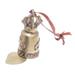 The Holiday Aisle® Elephant Song Brass Bell Holiday Shaped Ornament Metal in Gray/Yellow | 5.25 H x 1.5 W x 1.5 D in | Wayfair