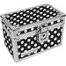 Vaultz® Index Card Polka Dot Safe Box w/ Key Lock in Black/White | 4.2 H x 3.5 W x 6.2 D in | Wayfair VZ03715