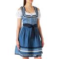 Stockerpoint Damen Dirndl Angelica Kleid für besondere Anlässe, blau, 34