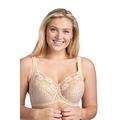 Miss Mary of Sweden Jacquard & Lace Underwired Bra with Side Support Beige