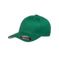 Flexfit 6277 Adult Wooly 6-Panel Cap in Pepper Green size Small/Medium