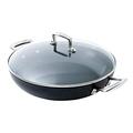 Le Creuset Toughened Non-Stick 26x6.5cm Shallow Casserole/Braiser with Glass Lid, Aluminium, 51107260010502