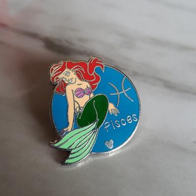 Disney Other | Ariel Pisces Hidden Mickey Trading Pin | Color: Blue/Green | Size: Os