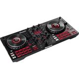 Numark Mixtrack Platinum FX 4-Deck Serato DJ Controller with Jog Wheel Displays an MIXTRACK PLATINUM FX