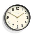 NEWGATE® Mr Edwards Large Metal Wall Clock - Oversized Wall Clock - Round Clock - Retro Clock - Kitchen Clock - Living Room Clock - Office Clock Clock - Designer Clock - Grey - 45cm