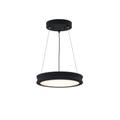 Justice Design Group Bevel 8 Inch LED Mini Pendant - FSN-4190-OPAL-MBTX