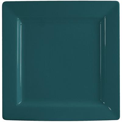 International Tableware EL-10-BB Elite Harvest 10 3/4" Square Blueberry Wide Rim Porcelain Plate - 12/Case