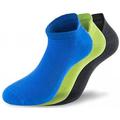 Lenz Performance Sneaker Tech Socks, black-grey-blue, Size 43 - 46