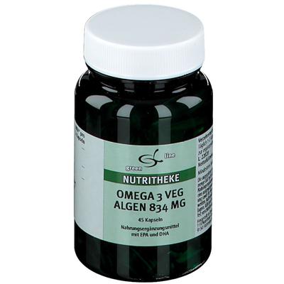 Omega-3 Vegan Algenöl 834 mg Kapseln 45 St Image