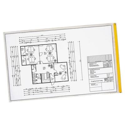 5 Planschutztaschen DIN A0 mit UV Schutz 140 cm hoch transparent, EICHNER, 90x140 cm