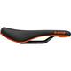 SDG BEL AIR 3.0 LUX-ALLOY RAIL SADDLE Black Microfibre Top / Orange Base,140mm