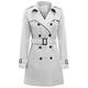 SS7 Womens Trench Coat Ladies Mac Jacket Grey