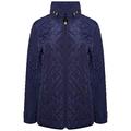 JBC Collection Ladies Spring Summer Quilted Water Repellent Womens Zipped Jacket Size 10 to 24 (Navy, 10)