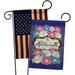 Breeze Decor Daisies Impressions Decorative 2-Sided Polyester 19 x 13 in. Garden Flag in Blue/Brown | 18.5 H x 13 W in | Wayfair