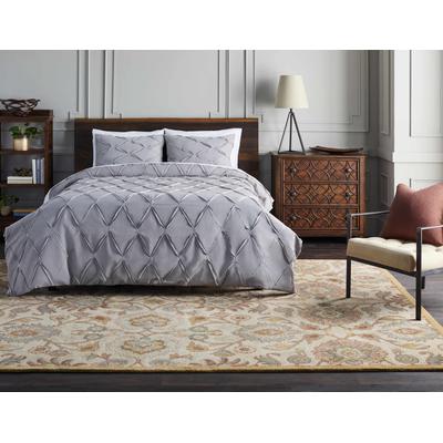 Stoystown 4' Round Traditional Wool Medium Gray/Dark Brown/Charcoal/Brown/Burnt Orange/Lavender/Medium Brown/Tan/Dark Red/DarkBrown/MediumBrown/Dark Brown/Medium Brown Area Rug - Boutique Rugs