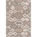 Latonia 2' x 3' Bohemian/ Moroccan Bohemian Trellis Wool Dark Brown/Ivory/Rust/Tan/Brick Red/Rust Area Rug - Hauteloom