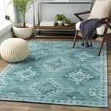 Cadillac 8' x 10' Bohemian/ Aqua/Teal/Deep Teal/Taupe Area Rug - Hauteloom