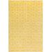 Bryceville 6' x 9' Modern Modern Moroccan Trellis Wool Ivory/Mustard Area Rug - Hauteloom