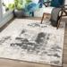 Brynmawr 8'10" x 12'4" Modern Charcoal/White/Tan/Gray/Light Beige/Light Slate/Peach Area Rug - Hauteloom