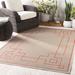 Moffett 7'3" x 10'6" Cottage Rust/Light Beige/Light Brown/Brick Red/Rust/Brown/Beige/Dark Red Outdoor Area Rug - Hauteloom