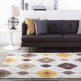 Byhalia 6' x 9' Bohemian/ Taupe/Dark Brown/Beige/Brown/Ivory/Mustard/Light Brown/Dark Red Area Rug - Hauteloom