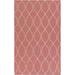 Melcher 2' x 3' Transitional Flat Weave Moroccan Wool Rose/Oatmeal/Dark Pink/Medium Gray Area Rug - Hauteloom