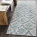 Oaklyn 8'10" x 12'6" Cottage Ivory/Teal/Medium Gray/Navy Area Rug - Hauteloom