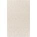 Raritan 4' x 6' Solid & Border Wool Beige Area Rug - Hauteloom