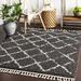 Ayden 8'10" x 12' Bohemian/ Moroccan Farmhouse Trellis Charcoal/Light Beige/Peach Area Rug - Hauteloom