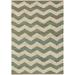 Brook 8' x 10' Natural Fiber Jute Flatweave Chevron Jute Aqua/Wheat/Peach/Light Green/Beige Area Rug - Hauteloom