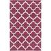 Muskogee 9' x 12' Transitional Modern Moroccan Flatweave Cotton Magenta/Oatmeal/Medium Gray/Bright Pink/Ivory Area Rug - Hauteloom