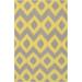 Oradell 3'6" x 5'6" Flat Weave Contemporary Wool Brown/Yellow/Dark Red Area Rug - Hauteloom