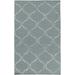 Pinon 2' x 3' Transitional Modern Moroccan Trellis Wool Medium Gray/Light Gray Area Rug - Hauteloom