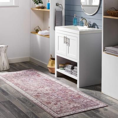 Honomu 2'2" x 3'9" Traditional Mauve/Ivory/Beige/Burgundy/Dark Purple/Medium Brown/Dark Purple/Medium Brown Area Rug - Boutique Rugs