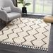 West End 7'10" x 10' Bohemian/ Charcoal/Light Beige/Peach Area Rug - Hauteloom