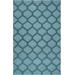 Winside 8' x 11' Transitional Flat Weave Moroccan Trellis Wool Teal/Dark Green/Green Area Rug - Hauteloom