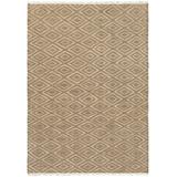 Hollybush 2' x 3' Natural Fiber Jute Natural Fiber Solid Jute Cream/Gray/Tan Area Rug - Hauteloom