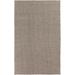 Lingo 8' x 11' Texture Solid Stripes Wool Dark Brown/Oatmeal/Medium Gray Area Rug - Hauteloom