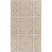 Terlton 2' x 3' Modern Flat Weave Moroccan Trellis Wool Taupe/Ivory Area Rug - Hauteloom