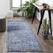 Wellsburg 7'10" x 10'2" Traditional Light Gray/White/Navy/Blue Area Rug - Hauteloom