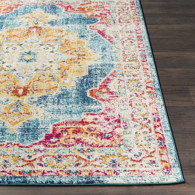 Boutique Rugs For Donora 2 X 3, Teal Blue And Brown Area Rugs