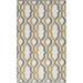 Danvers 2' x 3' Modern Flat Weave Moroccan Bohemian Wool Charcoal/Ivory/Mustard Area Rug - Hauteloom