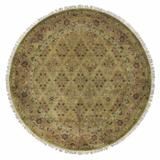 Fordsville 8' Round Classic Handmade Traditional Persian NZ Wool Nutmeg/Off White/Sand/Black White/Light Gray/Medium Brown/Tan/Charcoal Area Rug - Hauteloom