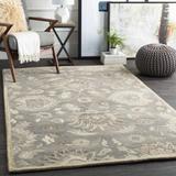 Fanrock 7'6" x 9'6" Traditional Handmade Traditional Persian Wool Taupe/Black/Brown/Ivory/Olive/Light Brown/Dark Red Area Rug - Hauteloom