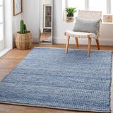 Coppabella 8'10" x 12' Modern Cotton Pale Blue/Denim/Dark Blue/Black/Cream/Navy Area Rug - Hauteloom