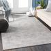 Glyncorrwg 6'7" x 9' Traditional Light Gray/Medium Gray/Charcoal/Off White Area Rug - Hauteloom