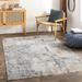 Midfield 7'10" x 10'2" Modern Light Gray/Charcoal/Medium Gray/Taupe/Teal/Cream/Dark Blue/Gray/Pale Blue/Tan/Navy Area Rug - Hauteloom